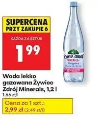 Biedronka Woda lekko gazowana Żywiec Zdrój Minerals+ oferta