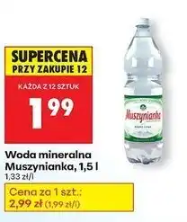 Biedronka Woda niskonasycona Muszynianka oferta