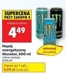 Biedronka Napój energetyczny Monster Energy Zero Ultra Fiesta Mango oferta