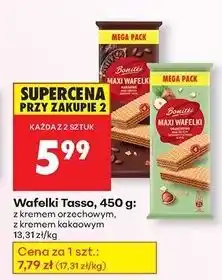 Biedronka Wafelki tasso z kremem kakaowym Bonitki oferta