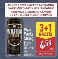 ALDI Piwo Warka Strong oferta
