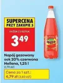 Biedronka Oranżada czerwona Hellena oferta
