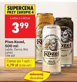 Biedronka Piwo Kozel Bily Lehky oferta
