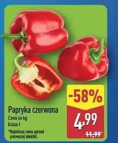 ALDI Papryka czerwona oferta