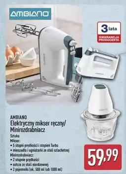 ALDI Mikser ręczny 300w Ambiano oferta