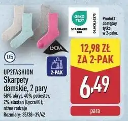 ALDI Skarpety damskie rozm. 35/38-39/42 Up2Fashion oferta