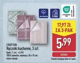 ALDI Ręczniki kuchenne 50 x 70 cm Crofton oferta