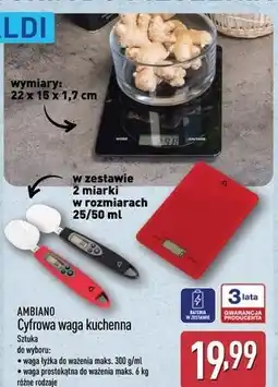 ALDI Waga kuchenna Ambiano oferta