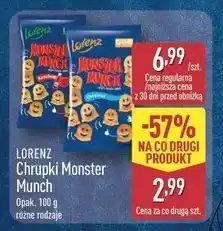 ALDI Chrupki ketchupowe Lorenz Monster Munch oferta