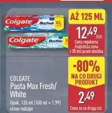 ALDI Pasta do zębów white crystals Colgate Max White oferta