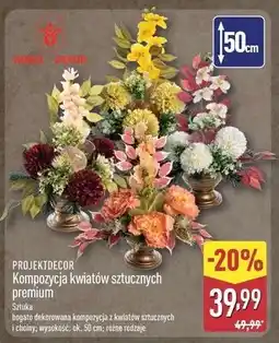 ALDI Kompozycja kwiatów premium Projektdecor oferta