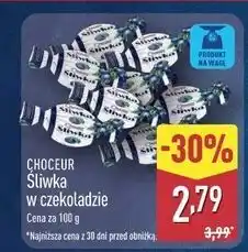 ALDI Śliwki w czekoladzie Choceur oferta