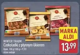 ALDI Czekoladowe baryłki z likierem jajecznym Wintertraum oferta