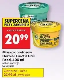 Biedronka Maska do włosów aloe vera Garnier Fructis Hair Food oferta