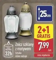 ALDI Znicz szklany 32 h oferta