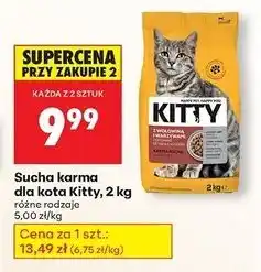 Biedronka Karma dla kota z wołowiną i wątróbką Kitty oferta