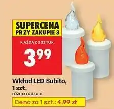 Biedronka Wkład led 30 dni żółty Subito oferta