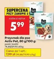 Biedronka Kostki dla psa z wapnem drobiowe Activ Pet oferta