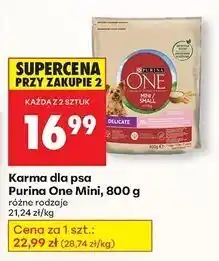 Biedronka Karma dla psa adult mini wołowina i ryż Purina One oferta