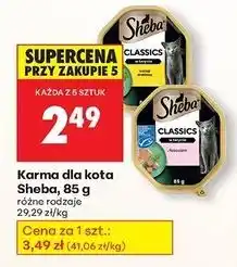Biedronka Karma dla kota pate z koktajlem drobiowym Sheba Classics oferta