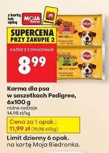 Biedronka Karma dla psa junior kurczak ryż - wołowina Pedigree Vital oferta