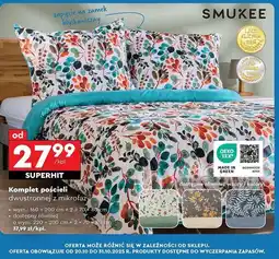 Biedronka Pościel z mikrofazy 220 x 200 cm + 2 70 80 Smukee oferta
