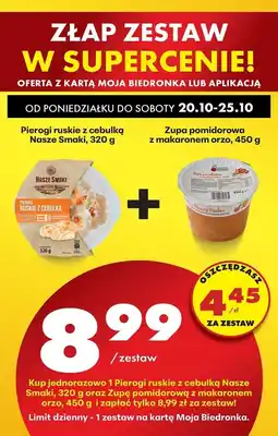 Biedronka Zupa pomidorowa z makaronem orzo Biedronka oferta