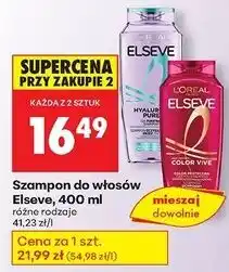 Biedronka Szampon do włosów L'oreal Elseve Hyaluron Plump oferta