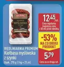 ALDI Kiełbasa myśliwska z szynki Wędliniarnia Premium oferta