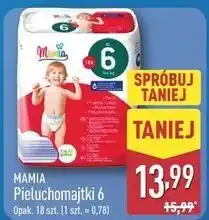 ALDI Pieluchomajtki 6 Mamia oferta