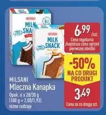 ALDI Mleczna kanapka mleko i miód Milsani Milk Snack oferta