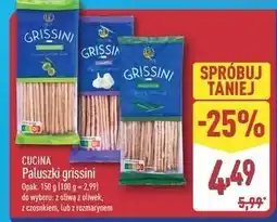 ALDI Paluszki grissini z rozmarynem Cucina oferta