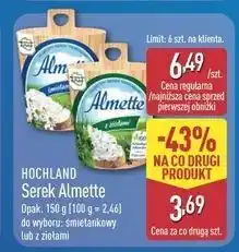 ALDI Serek śmietankowy Hochland Almette oferta