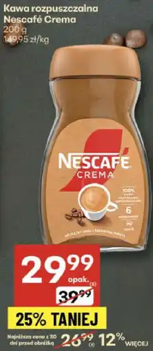 Delikatesy Centrum Kawa rozpuszczalna Nescafe Crema oferta