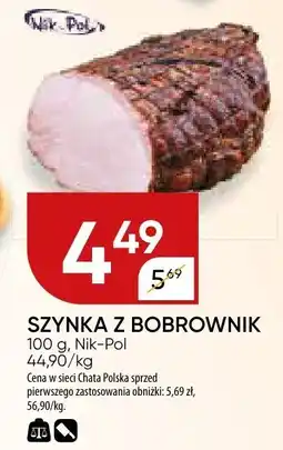 Chata Polska Szynka z bobrownik Nik-Pol oferta