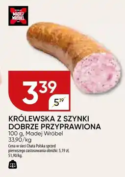 Chata Polska Królewska z szynki dobrze przyprawiona Madej Wróbel oferta