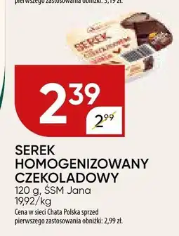 Chata Polska Serek homogenizowany czekoladowy SSM Jana oferta
