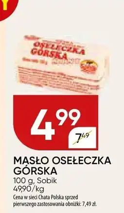 Chata Polska Masło osełeczka górska Sobik oferta