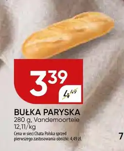 Chata Polska Bułka paryska Vandemoortele oferta