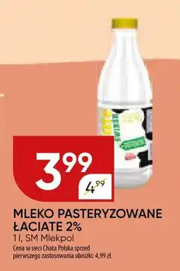 Chata Polska Mleko pasteryzowane łaciate 2% Mlekpol oferta
