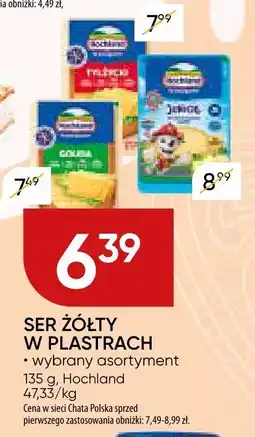 Chata Polska Ser żółty w plastrach Hochland oferta