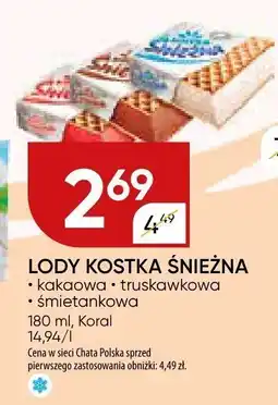 Chata Polska Lody kostka śnieżna Koral oferta