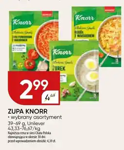Chata Polska Zupa Knorr wybrany asortyment oferta