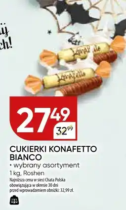 Chata Polska Cukierki Konafetto Bianco wybrany asortyment Roshen oferta