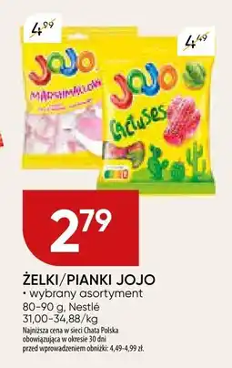 Chata Polska Żelki/pianki Jojo wybrany asortyment Nestle oferta