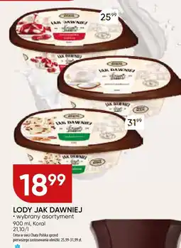 Chata Polska Lody Jak Dawniej wybrany asortyment Koral oferta