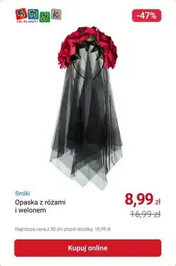Smyk Smiki Opaska z różami i welonem oferta