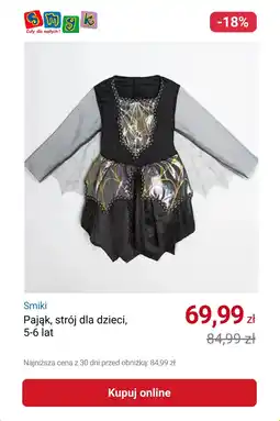 Smyk Smiki Pająk, strój dla dzieci, 5-6 lat oferta
