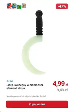 Smyk Smiki Sierp, świecący w ciemności, element stroju oferta