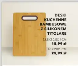 Nela Deski kuchenne bambusowe z silikonem titolare oferta